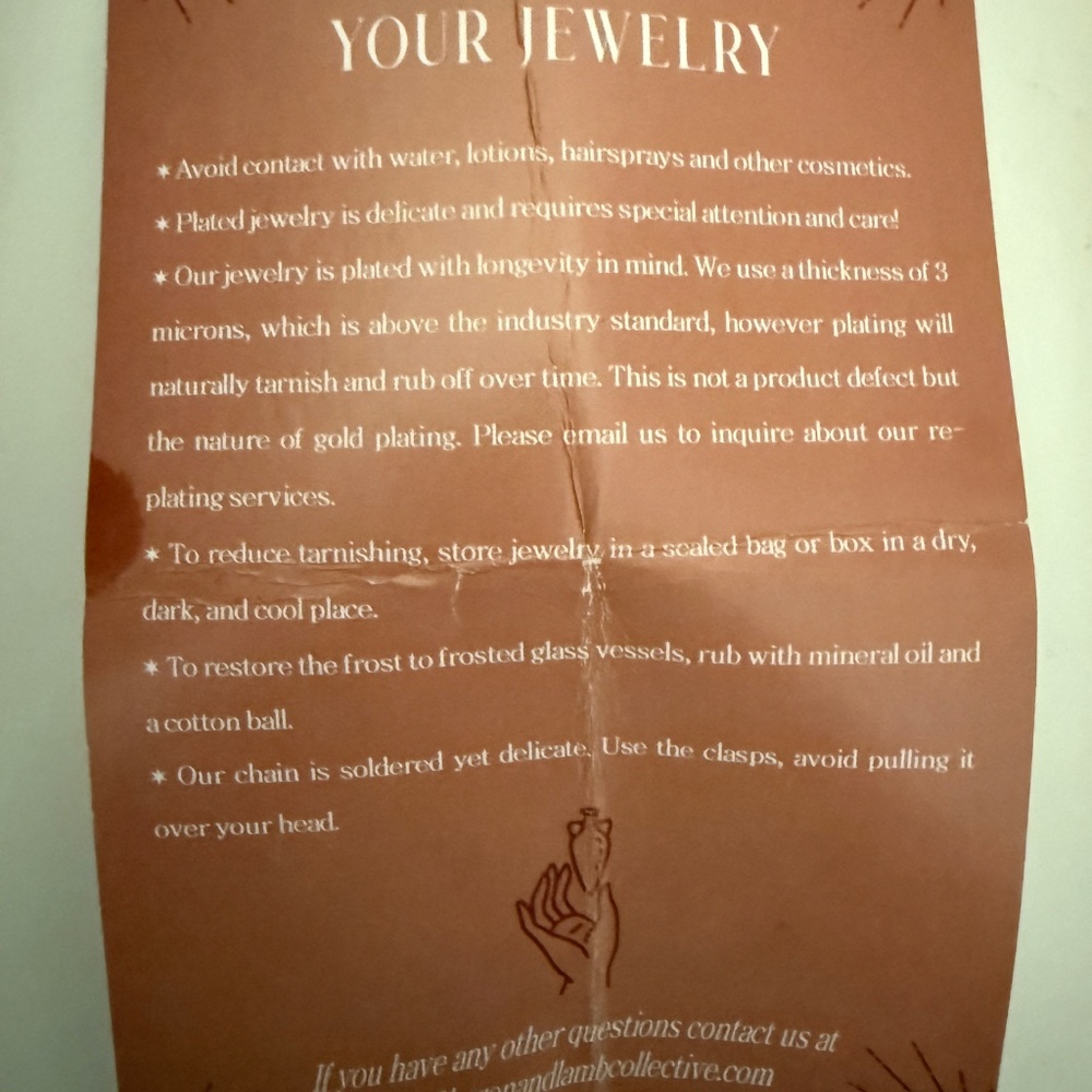 Heron and Lamb phaedra charm- 14 K Gold plated - Picture 4 of 4